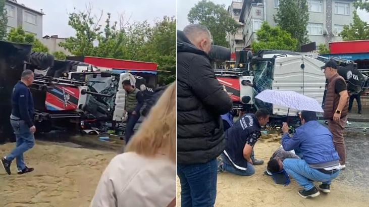 Bayrampaşa'da iş makinesi ortalığı savaş alanına çevirdi! 2 yaralı
