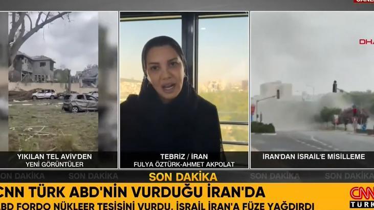CNN Türk Özel Haberler Şefi Fulya Öztürk İran'dan bildirdi, sokaklar alarmda!