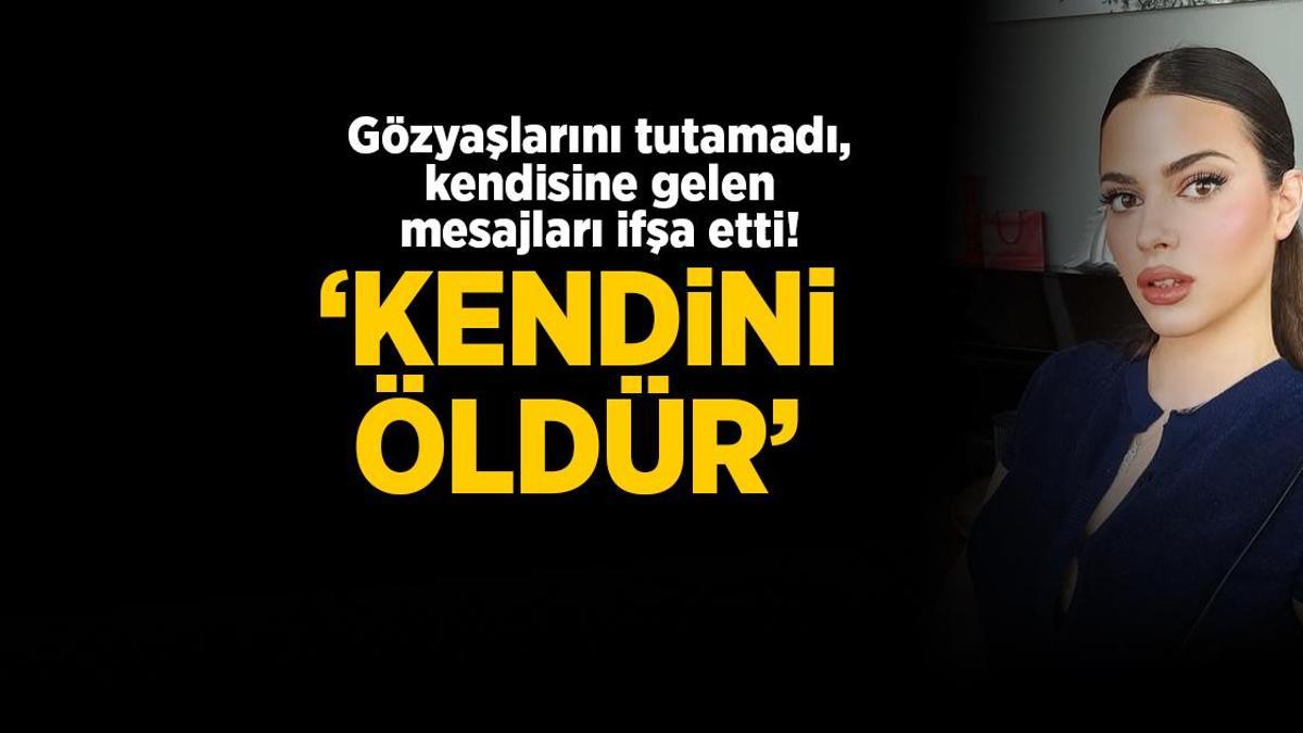 Derin Talu gözyaşlarını tutamadı, kendisine gelen mesajları ifşa etti! 'Kendini öldür'