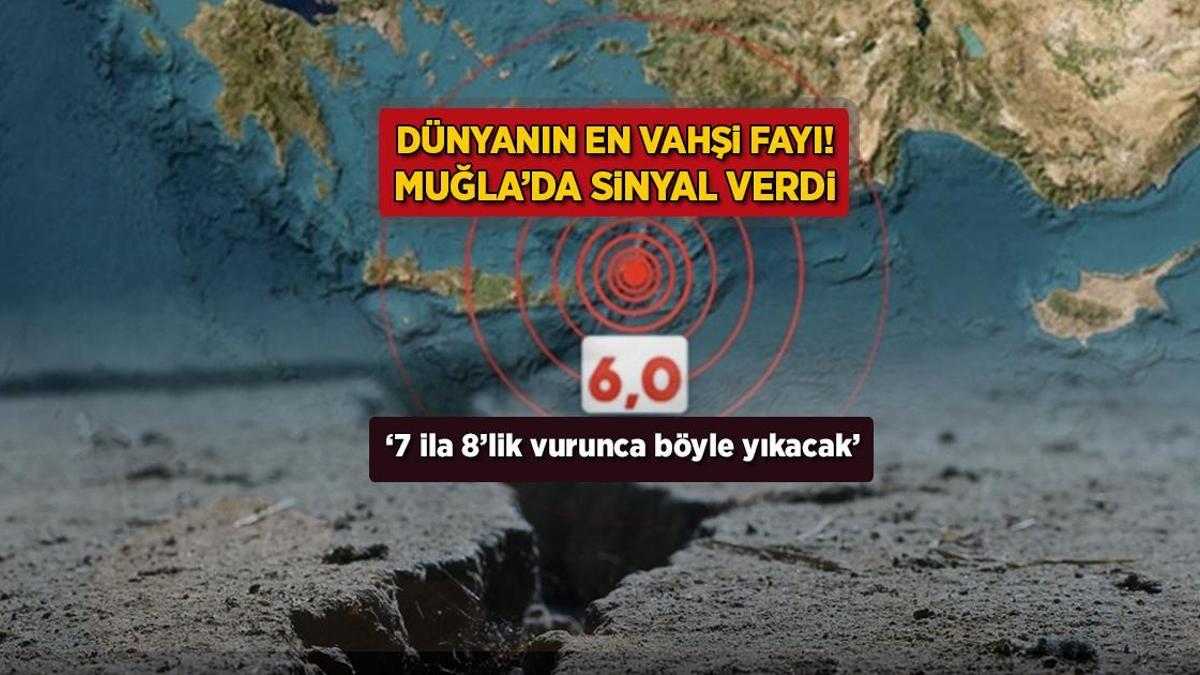 Dünyanın en vahşi faylarından! Muğla'da sinyal verdi: '7 ila 8'lik vurunca yıkacak'
