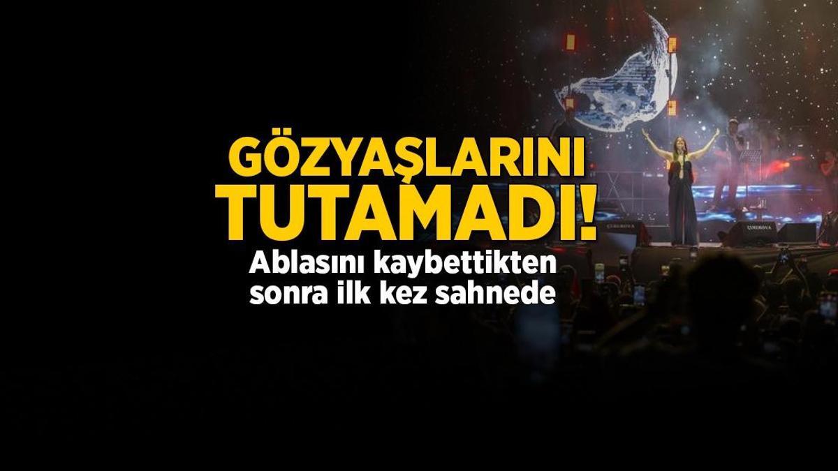 HABERLER: Şarkıcı Simge ablası Nilay Sağın'ın ölümünden sonra ilk konserinde gözyaşlarına boğuldu