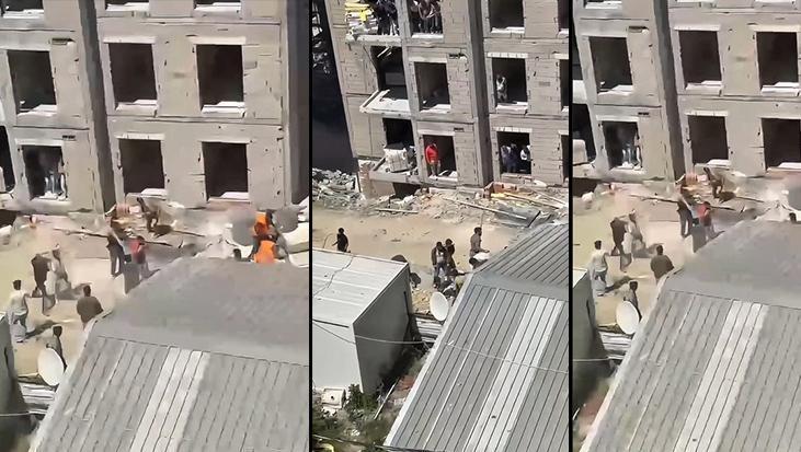 İstanbul'da inşaat işçileri taş, sopa ve demirlerle birbirine girdi