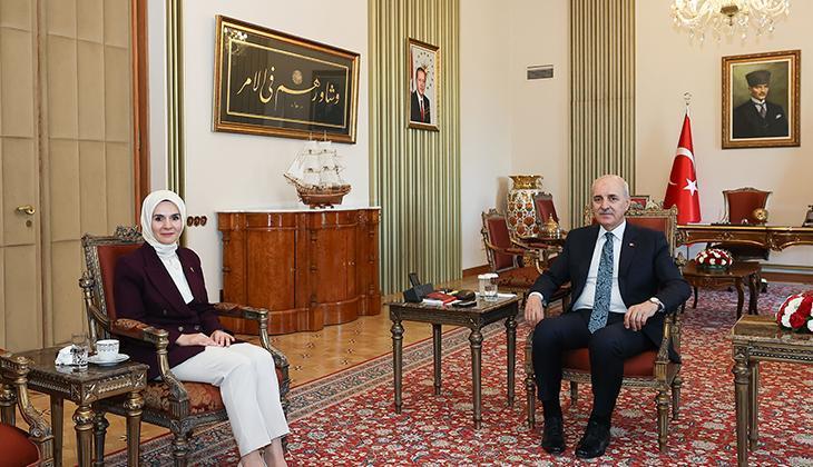 Meclis Başkanı Kurtulmuş, Bakan Göktaş'ı kabul etti