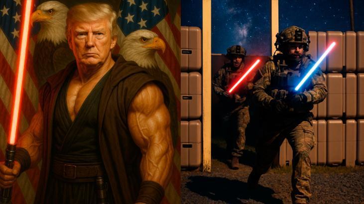 Trump, Beyaz Saray'ın resmi hesabında Star Wars karakteri oldu: 'Kötülüğün temsilcisi Sith'