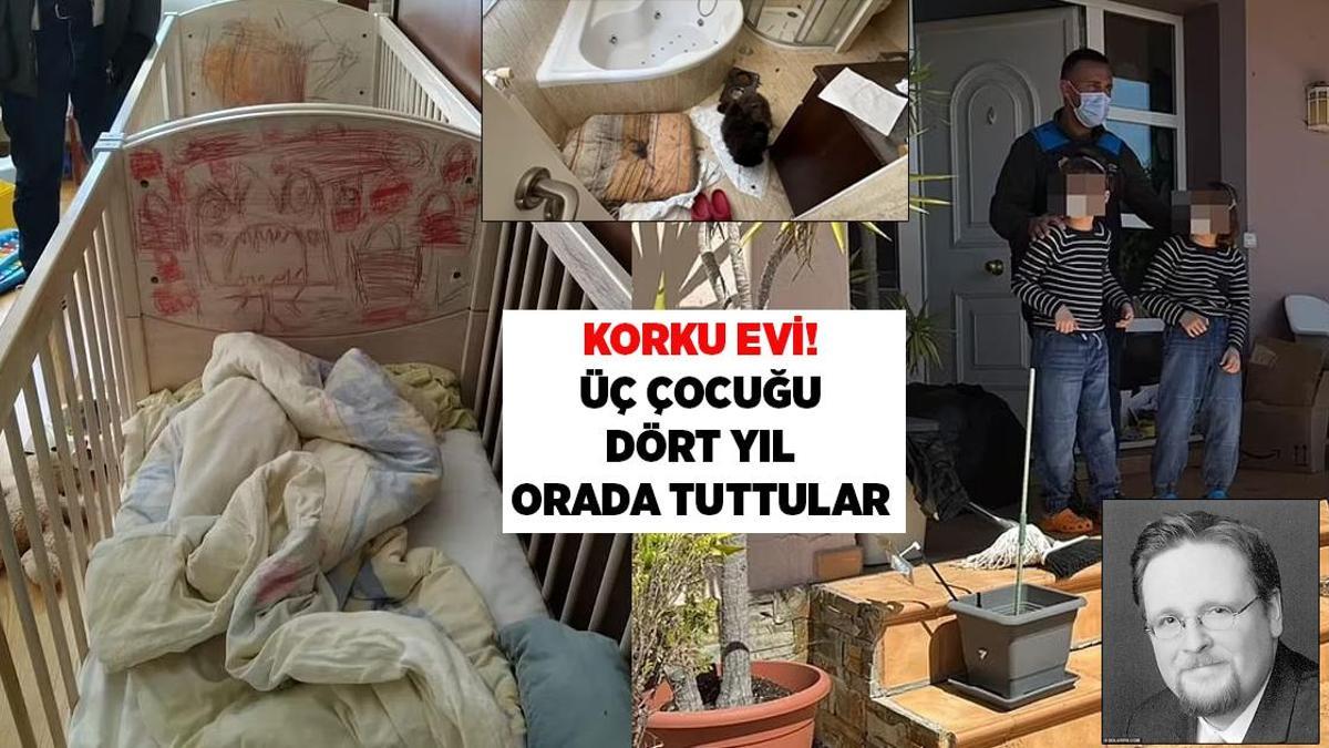 Üç çocuğunu dört yıl boyunca 'korku evinde' tuttu